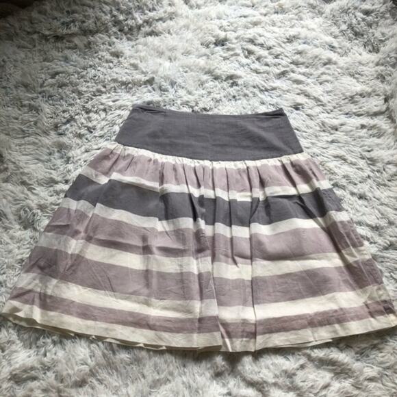 GAP muted colorblock striped short high waisted high rise a-line skirt - Picture 3 of 8